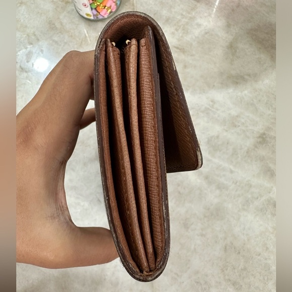 Louis Vuitton Monogram Portefeiulle Sarah Long Bifold Wallet Brown - Picture 8 of 15